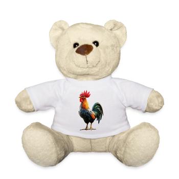 Coq Poulet Papa Poulailler Papa Poulet fermier Poulets - Nounours - blanc - Devant