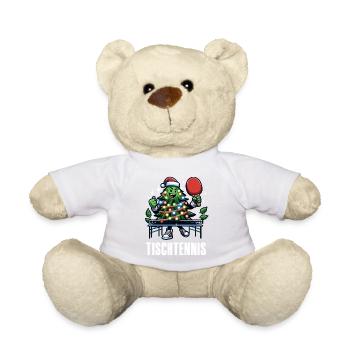 Ping Pong Arbre de Noël Costume Arbre de Noël Père Noël - Nounours - blanc - Devant