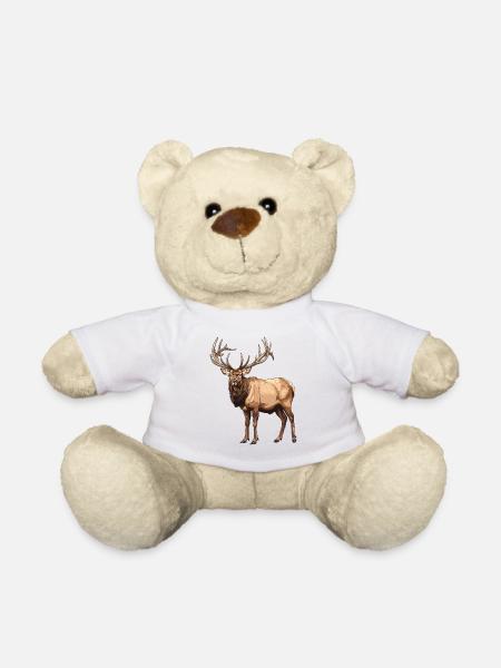 Moose Moose - Teddy Bear - white