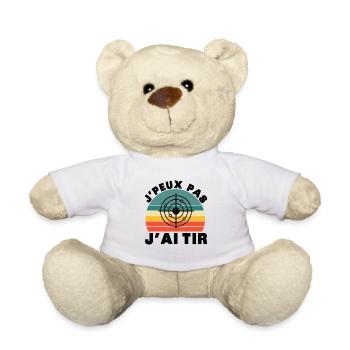 I Can't I Shot Humor Gift - Teddy - Weiß - Vorne