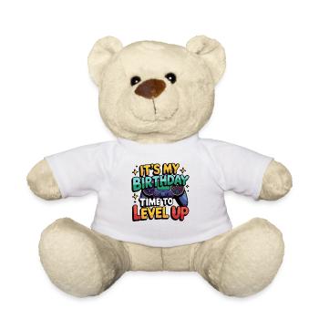 Birthday Boy Time to Level Up Birthday Gamer Boys - Nounours - blanc - Devant