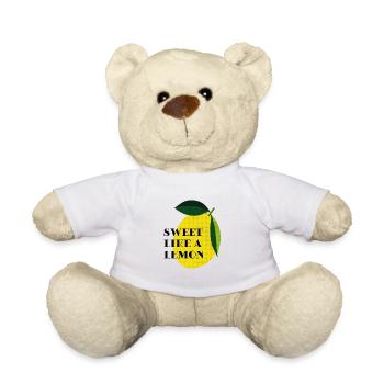 SWEET LIKE A LEMON Grafik Zitrus Frucht Sommer - Teddy - Weiß - Vorne