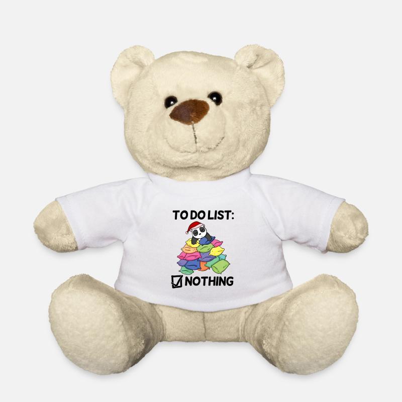 Lustiger Spruch lustige Sprüche - Panda Motiv - Teddy - Weiß