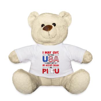Peruanische Wurzeln Peru Flagge Peruano Stolz - Teddy - Weiß - Vorne