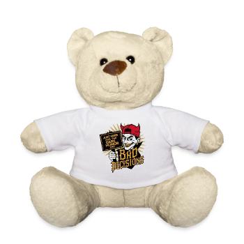 Schwarzer Humor und schlechte Entscheidungen Lustiges Teufelsdesign - Teddy - Weiß - Vorne