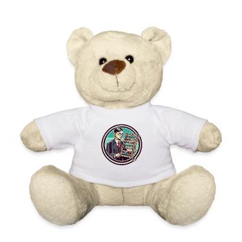 Professionnel des mathématiques : Le boulier humain - Nounours - blanc - Devant