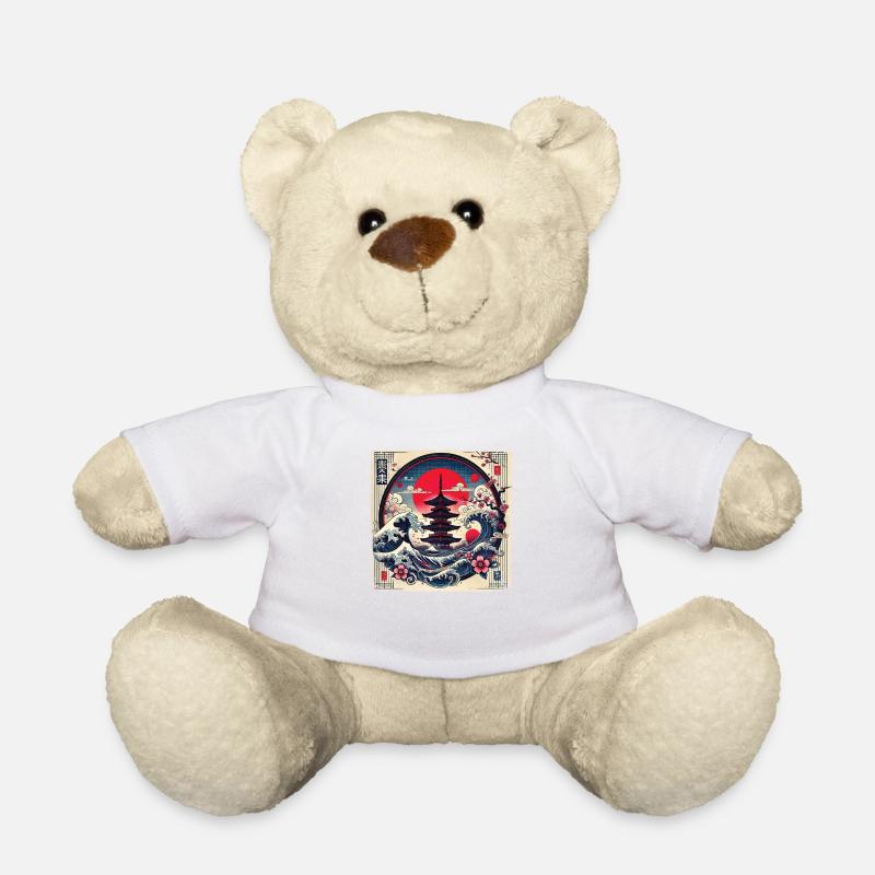 Pagode japonaise traditionnelle, - Nounours - blanc