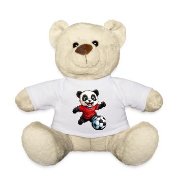 Fussball Pandas - Teddy - Weiß - Vorne