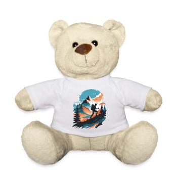 Mountains Hiking - Teddy Bear - white - Front