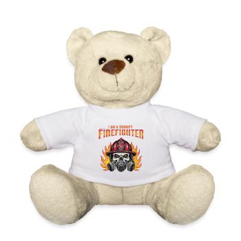 JE SUIS UN POMPIER - Nounours - blanc - Devant