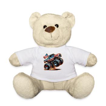 USA Monster Truck - Teddy - Weiß - Vorne