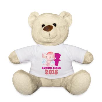 Siebener Geburtstag - Teddy - Weiß - Vorne