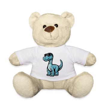 Dinosaurier brontosaurus Comic Cool - Teddy - Weiß - Vorne
