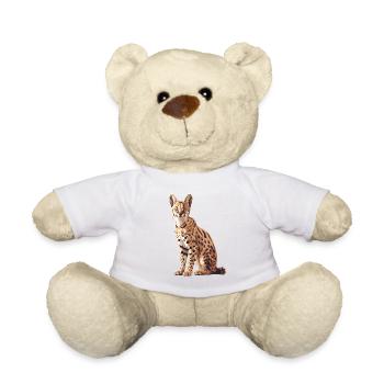 Servale Serval - Nounours - blanc - Devant