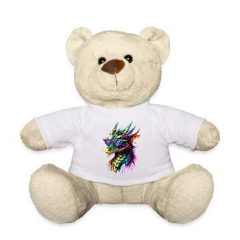 Dragon Mythical Creature Dragon Lover Fire Dragon - Teddy Bear - white - Front