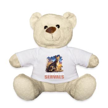 Servale Serval - Teddy Bear - white - Front