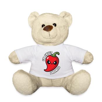 I'm Sweet I Promise Hot Chili Pepper Lustig - Teddy - Weiß - Vorne