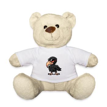 Rabe Vogel Comic Cool - Teddy - Weiß - Vorne