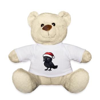 Noël de Corbeau - Nounours - blanc - Devant