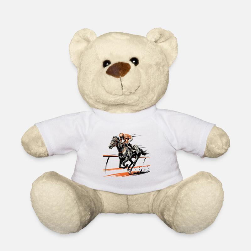 COURSE HIPPIQUE - Nounours - blanc