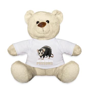 Opossum Opossums - Teddy Bear - white - Front