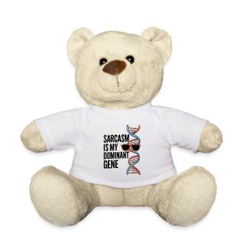 Sarcasm Genes DNA Genetics - Teddy Bear - white - Front