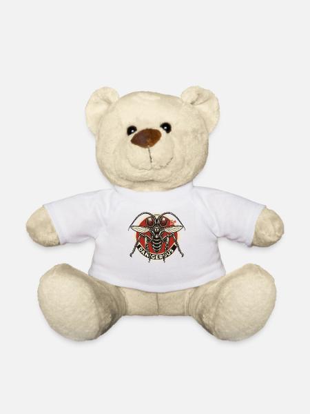 Gefährliche Insekten-Fliege - Teddy - Weiß