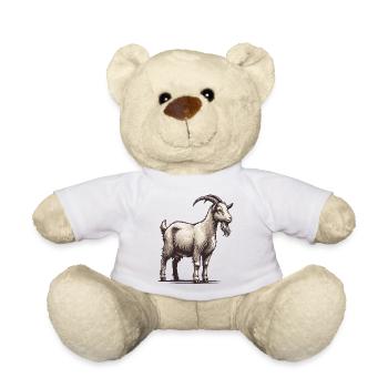 Goat - Teddy Bear - white - Front