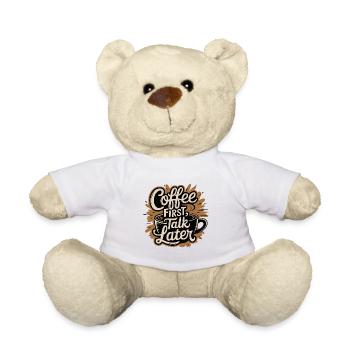 CAFÉ PREMIÈRE CONVERSATION PLUS TARD - Nounours - blanc - Devant