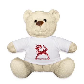 Yoga Renne Noël Détendez-vous avec style - Nounours - blanc - Devant