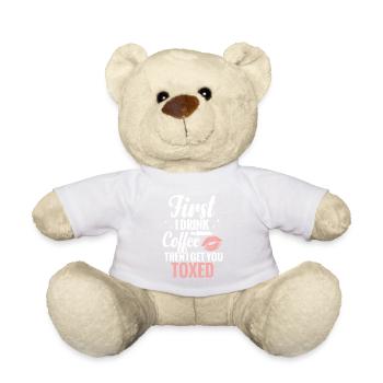 Kosmetische Krankenschwester: Zuerst Trinke Ich - Teddy - Weiß - Vorne