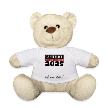 Communion 2025 Livre d’or Cadeau Fille Garçons - Nounours - blanc - Devant