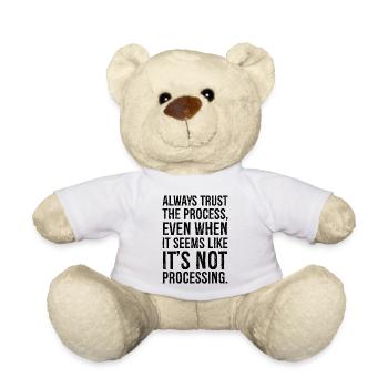Faites toujours confiance au processus, même s'il semble - Nounours - blanc - Devant