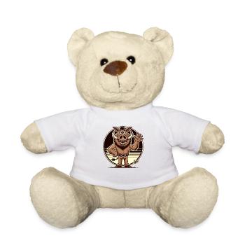 Friendly sanglier agitant - Nounours - blanc - Devant