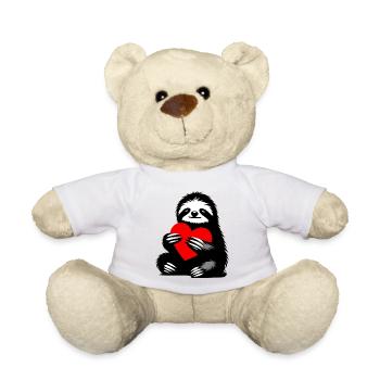 Sloth - Teddy Bear - white - Front