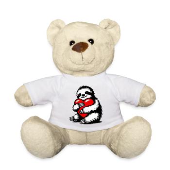 Faultier - Teddy - Weiß - Vorne