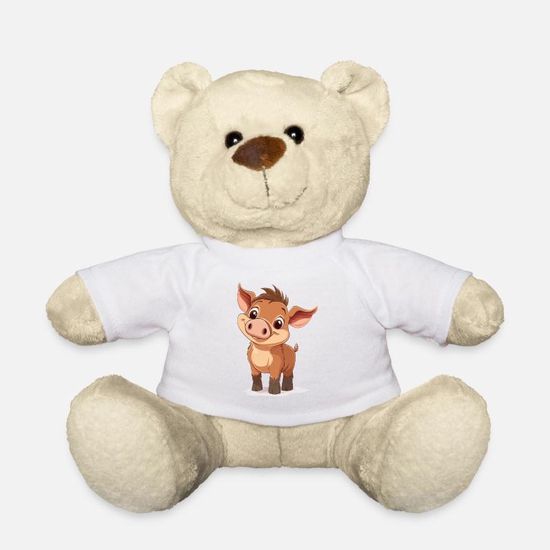 Bébé sanglier - Nounours - blanc