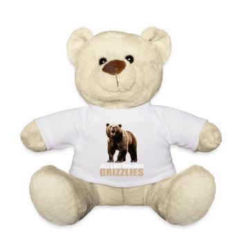 Grizzlis Ours grizzly - Nounours - blanc - Devant