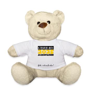 Consécration des jeunes 2025 Livre d'or Cadeau Filles Garçons - Nounours - blanc - Devant