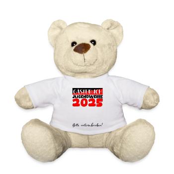 Consécration des jeunes 2025 Livre d'or Cadeau Filles Garçons - Nounours - blanc - Devant