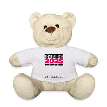 Consécration des jeunes 2025 Livre d'or Cadeau Filles Garçons - Nounours - blanc - Devant