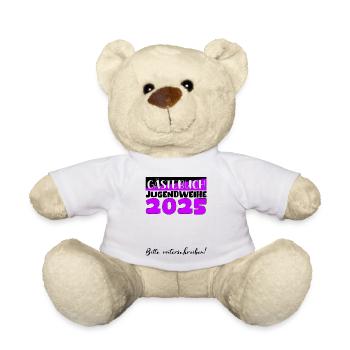 Jugendweihe 2025 Guestbook Gift Girls Boys - Teddy Bear - white - Front