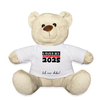 Jugendweihe 2025 Guestbook Gift Girls Boys - Teddy Bear - white - Front