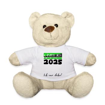 Jugendweihe 2025 Gästebuch Geschenk Mädchen Jungen - Teddy - Weiß - Vorne