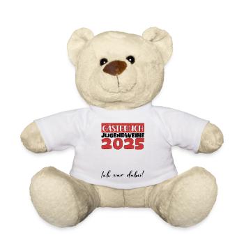 Jugendweihe 2025 Guestbook Gift Girls Boys - Teddy Bear - white - Front