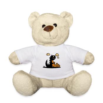 Giant Baby Lizard - Teddy Bear - white - Front