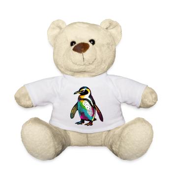 Penguin - Teddy Bear - white - Front