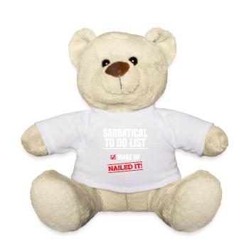 Liste de tâches sabbatiques : Se réveiller a tout sur le - Nounours - blanc - Devant