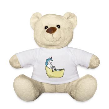 Unicorn Bathing Bathtub - Teddy Bear - white - Front