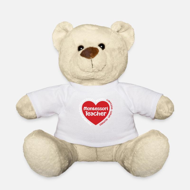 Montessori-lehrerin Ich Erhebe Mich, Indem Ich - Teddy - Weiß